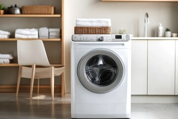 Appliance duo for efficient washing and drying.