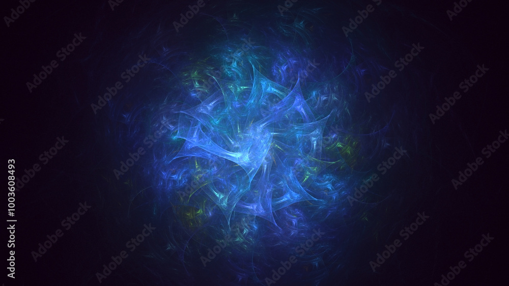 Aufkleber 3d manual rendering abstract circle light background. its not ai generatd illustration.
