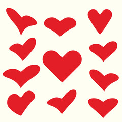 Heart vectors Art & Illustration