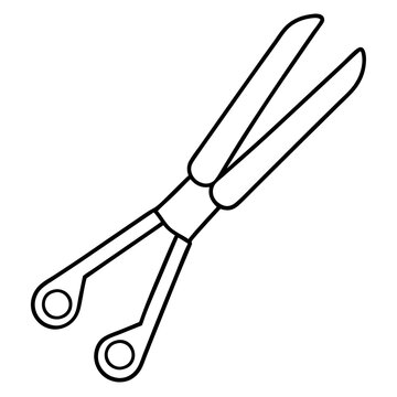 recommend clip art: Sleek Hair Cutting Scissors Icon 