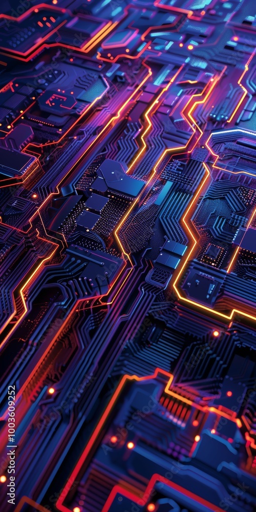 Poster patterned layout inspired by cybersecurity concepts.