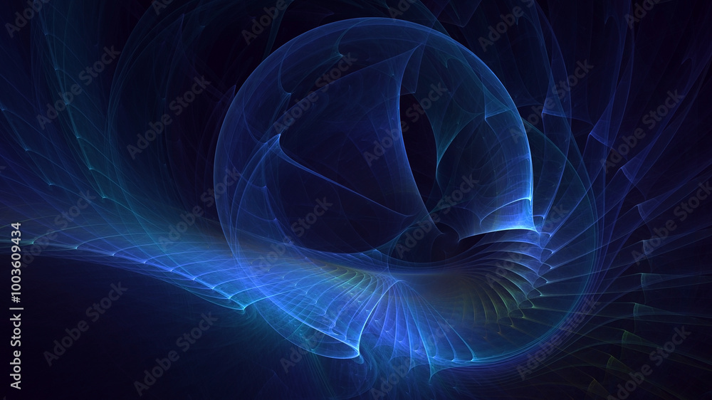 Poster 3d manual rendering abstract colorful fractal light background. its not ai generatd illustration.