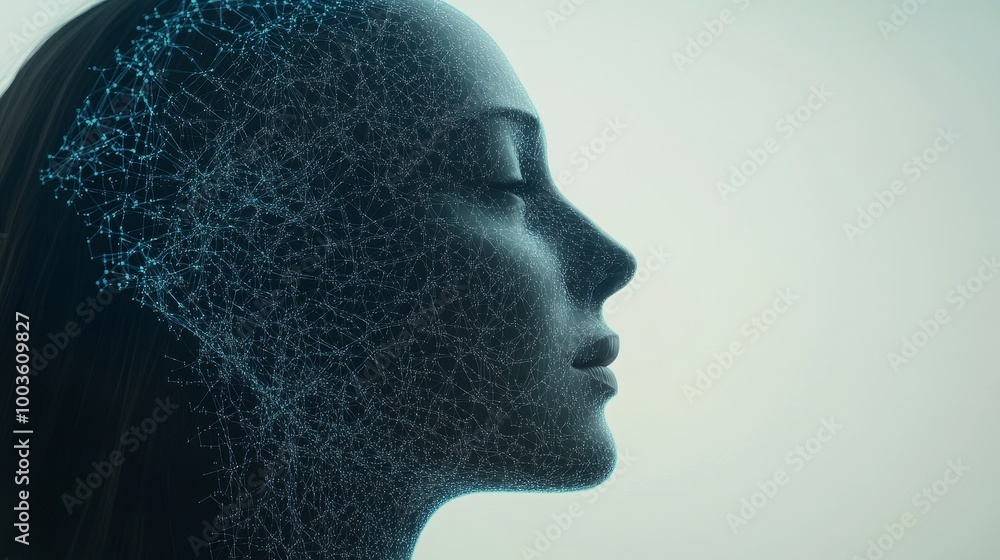 Poster artificial intelligence digital concept illustrating modern technology, innovative processes, and ne
