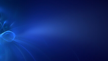 3D manual rendering abstract blue fractal light background. Its not AI Generatd illustration.