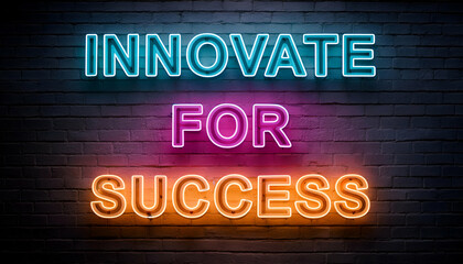 Fototapeta premium Innovate for success word