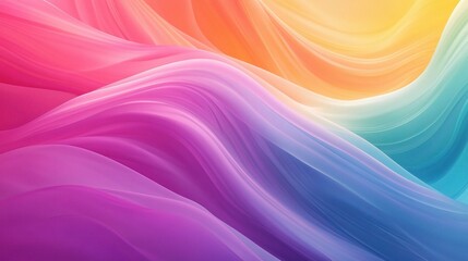 Abstract Colorful Waves in Soft Gradient Styles