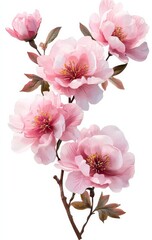 Naklejka premium Transparent PNG representation of blooming petals on a flower.
