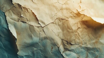 Fototapeta premium Textured Crumpled Paper Background for Design Projects
