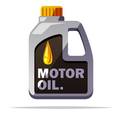 Motor oil vector isolated illustration