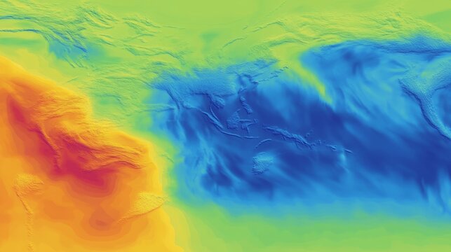Generic thermal infrared heat allocation map 278, showcasing computer-generated data visualization for thermal analysis and environmental monitoring in various applications
