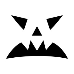 Pumpkin Halloween Face, Halloween Pumpkin Face, Halloween SVG, Halloween Spooky Face, Halloween Vector