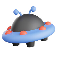 3d render of UFO.