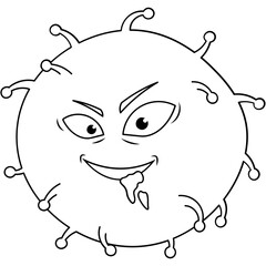 Cartoon Bacteria Icon