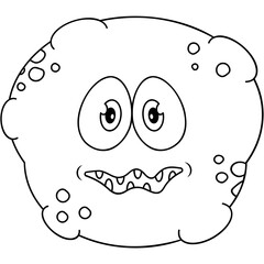 Cartoon Bacteria Icon