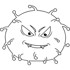 Cartoon Bacteria Icon