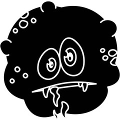 Cartoon Bacteria Icon
