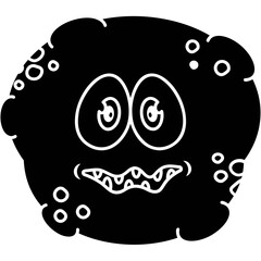 Cartoon Bacteria Icon