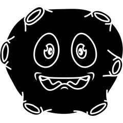 Cartoon Bacteria Icon