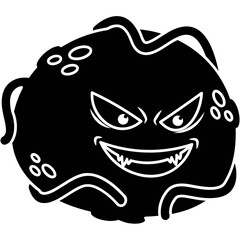 Cartoon Bacteria Icon