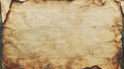 Vintage Textured Paper Background with Torn Edges