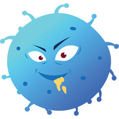 Cartoon Bacteria Illustration