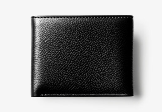 Leather Wallet Flatlay Mockup With Generative AI
