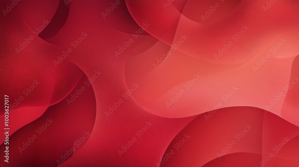 Poster subtle red shapes and patterns blending seamlessly into a smooth red gradient, forming a harmonious 