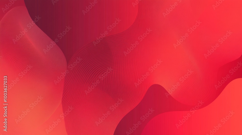 Poster subtle red shapes and patterns blending seamlessly into a smooth red gradient, forming a harmonious 