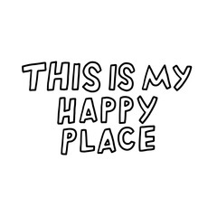 Black and White Inspirational Quote Typography Art