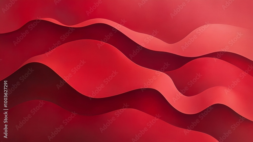Aufkleber subtle red shapes and textures blending into a seamless red gradient, evoking a sense of calm and el