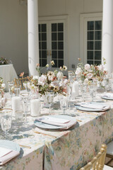 Luxe Wedding Reception Tablescape and Floral Decor Design