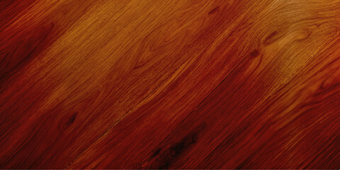 A close up of high gloss lacquered wood paneling with a deep rich brown color the reflective surf.deep brow wood planks with natural texture, wooden retro background, light wooden background, table	