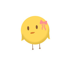 Obraz premium little chicks cartoon drawing