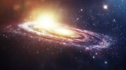 Fototapeta premium Stunning Galaxy Video Template: An Awe-Inspiring Nebula Background for Cosmic Creations