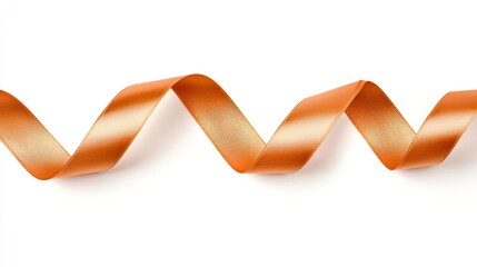 A gymnastic ribbon on solid white background, single object