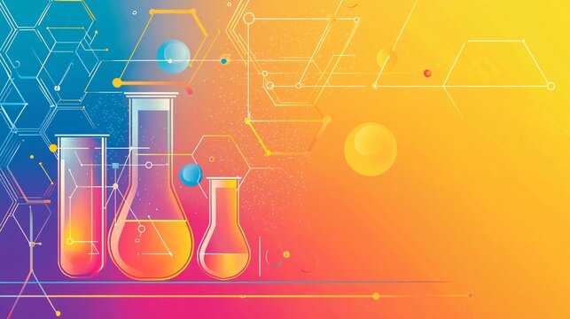 Honor the spirit of scientific discovery with a versatile poster template showcasing sleek designs and generous space for your message on a gentle gradient backdrop.