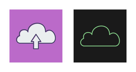 Cloud with upward arrow Vector Icon
