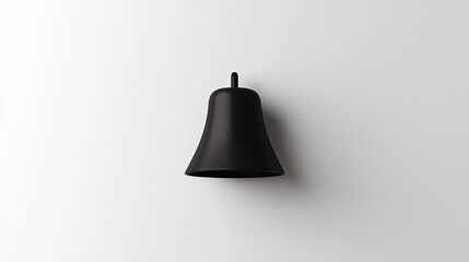 A contemporary cowbell mockup with a minimalist design, set against a white backdrop, offering generous space for personalized branding and text.