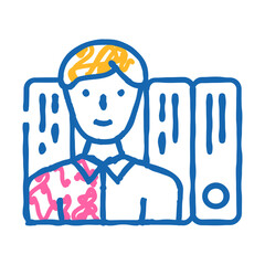 documentation of sales doodle icon sketch vector. documentation of sales sign. isolated symbol illustration