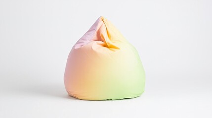A bean bag chair on solid white background, single object