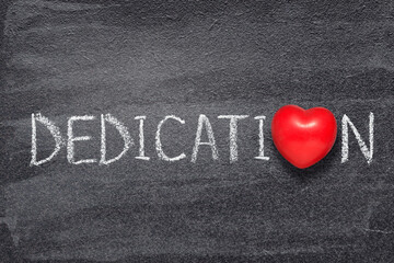 dedication word heart