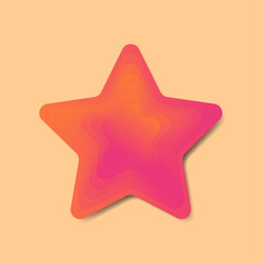 star color flat background