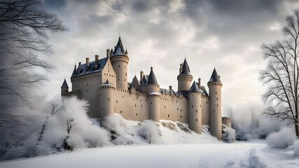Fototapeta premium castles with winter