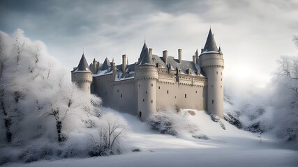 Fototapeta premium castles with winter