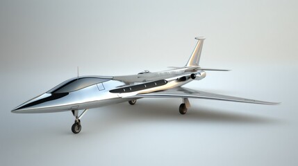 Simple and elegant design featuring a modern aircraft.