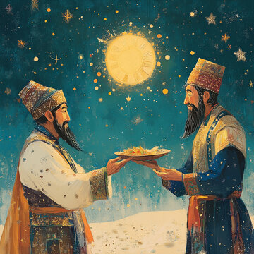 illustrations book tales of the East, mythology, rubai, poetry