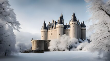 Fototapeta premium castles with winter