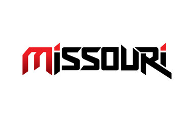 Missouri typography design vector, for t-shirt, poster and other uses