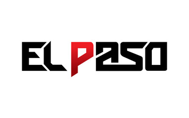 El Paso typography design vector, for t-shirt, poster and other uses