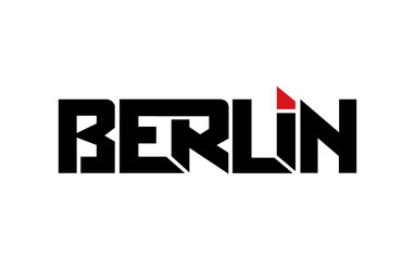 Berlin typography design vector, for t-shirt, poster and other uses